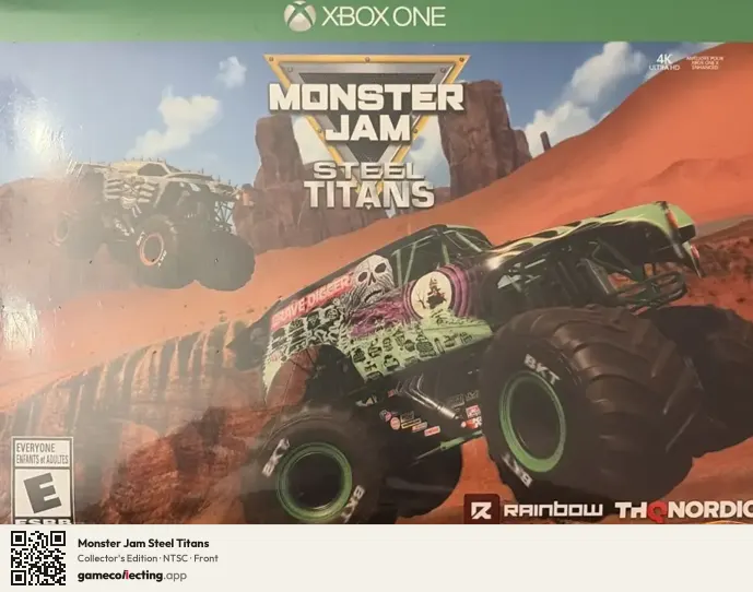 Monster Jam Steel Titans Xbox One, NTSC box front