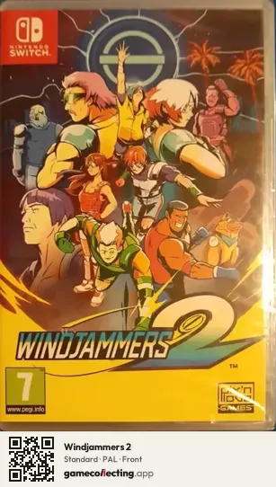 Windjammers 2 Nintendo Switch, PAL box front