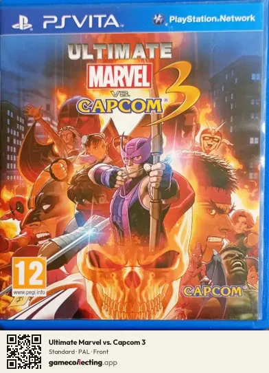 Ultimate Marvel vs. Capcom 3 PlayStation Vita, PAL box front