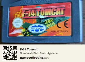 F-14 Tomcat Game Boy Advance, PAL cartridge label