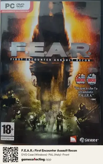 F.E.A.R.: First Encounter Assault Recon Computer, Italy box front