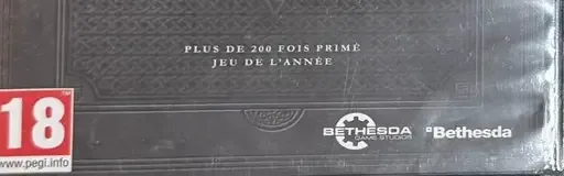 The Elder Scrolls V: Skyrim, the PEGI square on its front