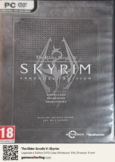 The Elder Scrolls V: Skyrim Computer, France box front