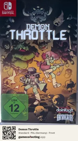 Demon Throttle Nintendo Switch, Germany box front