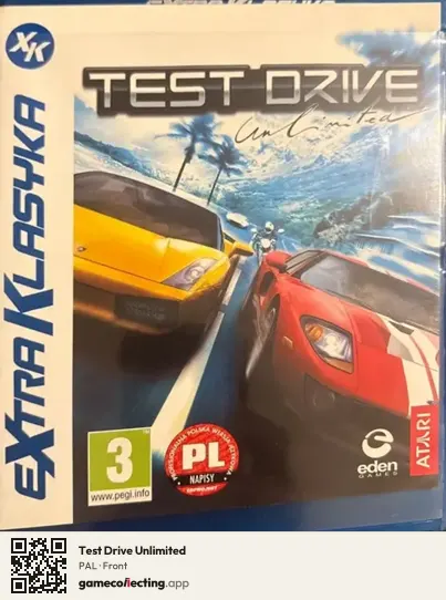 Test Drive Unlimited Computer, PAL box front
