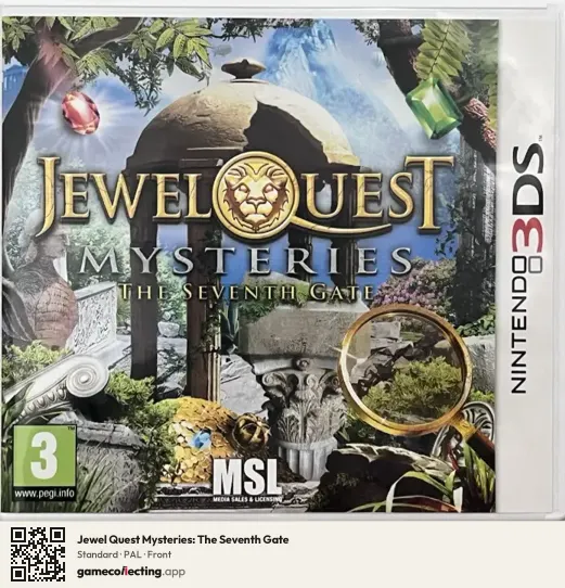 Jewel Quest Mysteries: The Seventh Gate Nintendo 3DS, PAL box front
