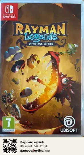 Rayman Legends Nintendo Switch, PAL box front