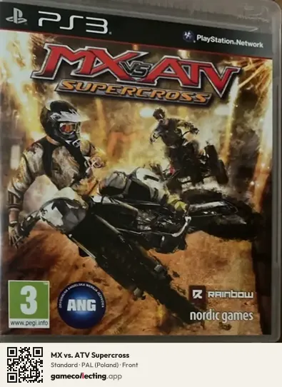 MX vs. ATV Supercross PlayStation 3, Poland box front