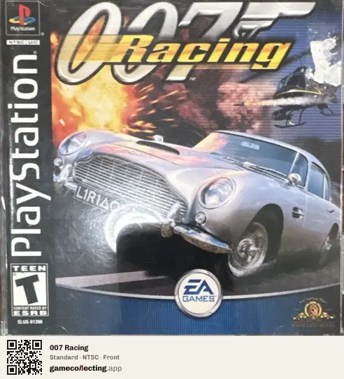 007 Racing PlayStation, NTSC box front
