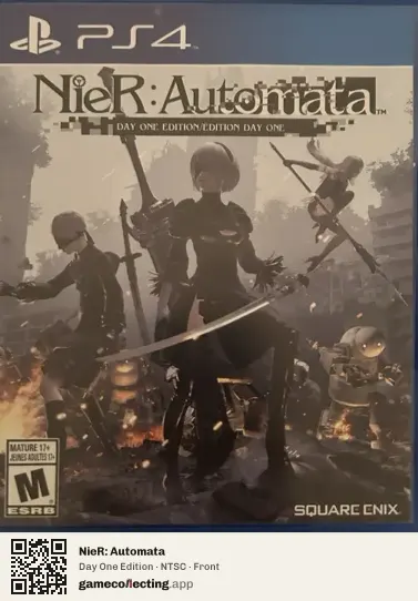 NieR: Automata PlayStation 4, NTSC box front