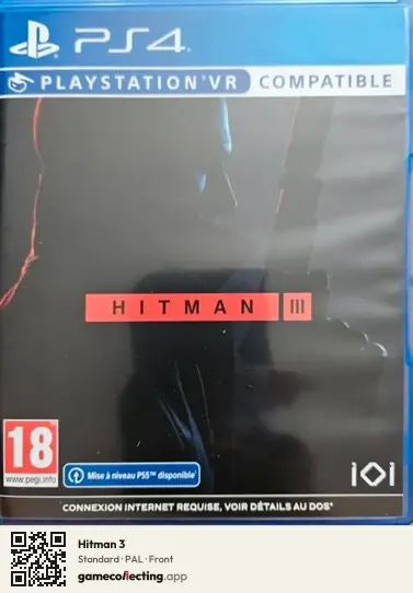 Hitman 3 PlayStation 4, PAL box front