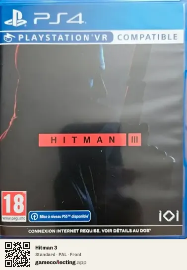 Hitman 3 PlayStation 4, PAL box front