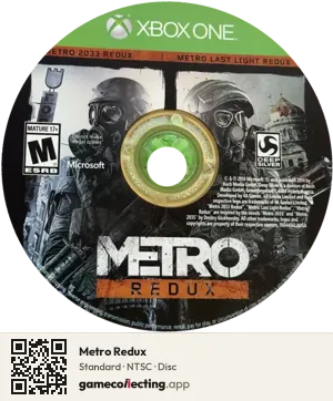 Metro Redux Xbox One, NTSC disc