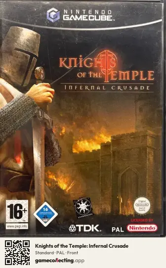 Knights of the Temple: Infernal Crusade Nintendo GameCube, PAL box front