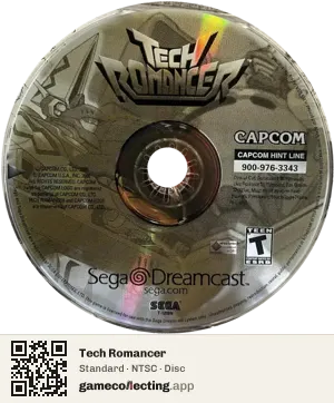 Tech Romancer Sega Dreamcast, NTSC disc