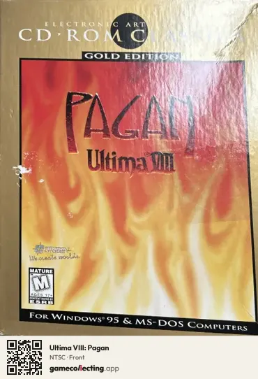 Ultima VIII: Pagan Computer, NTSC box front