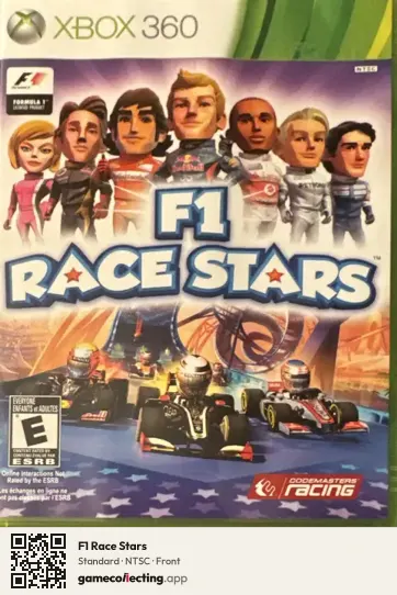 F1 Race Stars Xbox 360, NTSC box front
