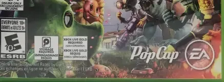 Plants vs. Zombies: Garden Warfare, the ESRB box on its front