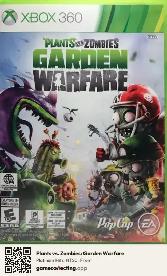 Plants vs. Zombies: Garden Warfare Xbox 360, NTSC box front