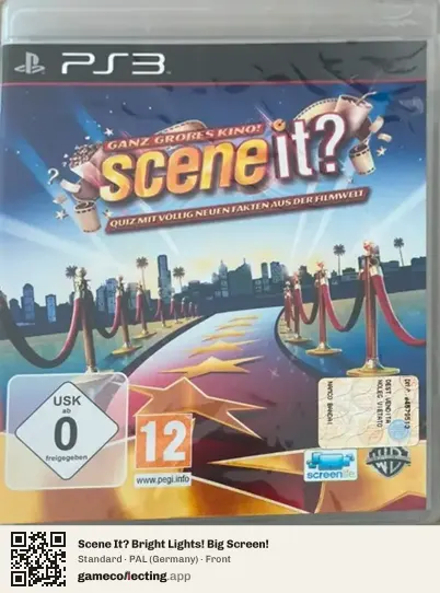 Scene It? Bright Lights! Big Screen! PlayStation 3, Germany box front