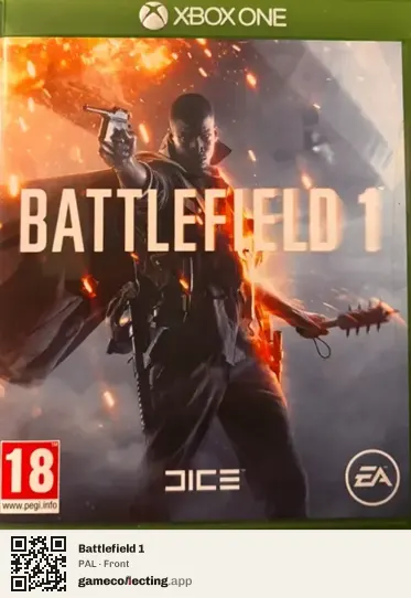 Battlefield 1 Xbox One, PAL box front