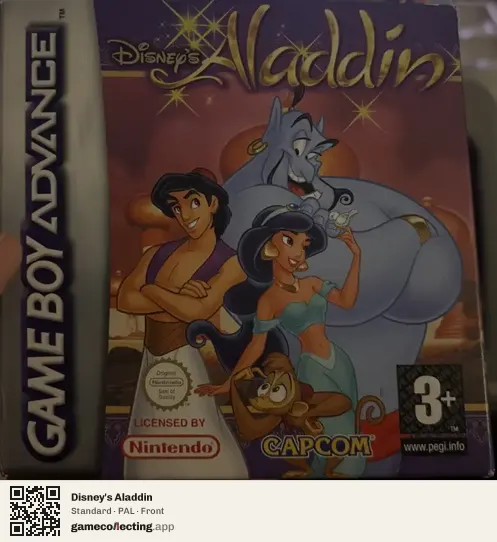 Disney's Aladdin Game Boy Advance, PAL box front