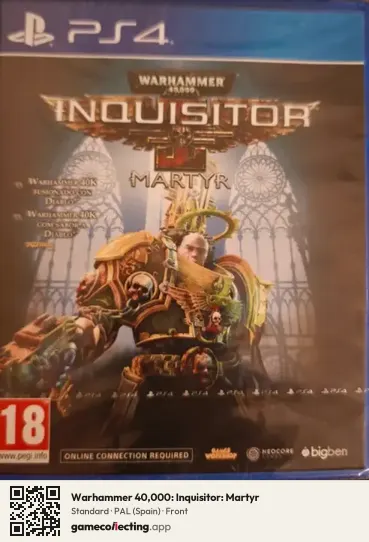 Warhammer 40,000: Inquisitor: Martyr PlayStation 4, Spain box front