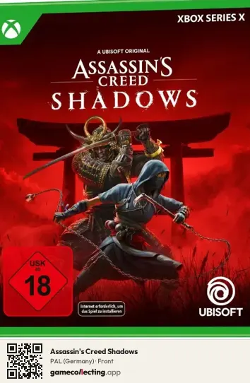 Assassin's Creed Shadows Xbox Series X, Germany box front