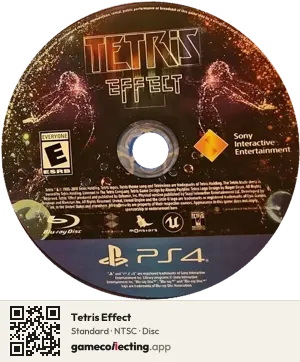Tetris Effect PlayStation 4, NTSC disc
