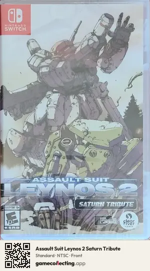 Assault Suit Leynos 2 Saturn Tribute Nintendo Switch, NTSC box front
