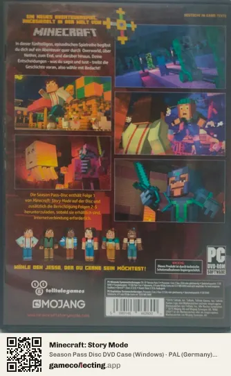 Minecraft: Story Mode Computer, Germany box back