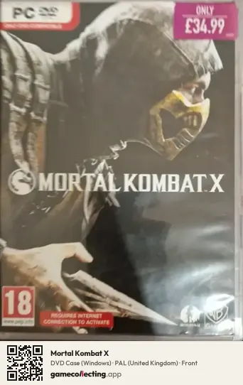 Mortal Kombat X Computer, United Kingdom box front