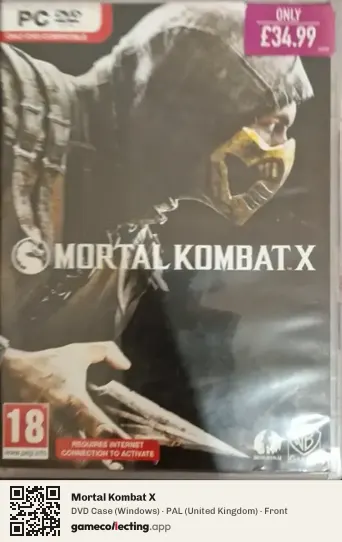 Mortal Kombat X Computer, United Kingdom box front