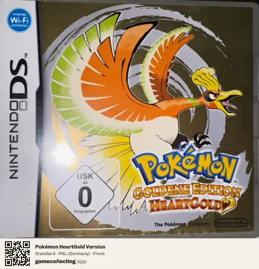 Pokémon HeartGold Version Nintendo DS, Germany box front