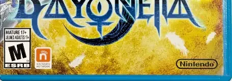 Bayonetta 2, the ESRB box on its front