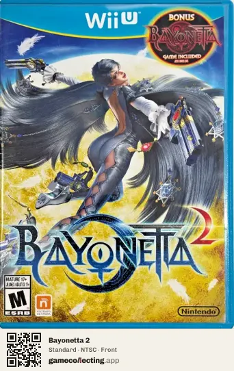 Bayonetta 2 Nintendo Wii U, NTSC box front