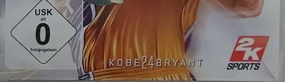 NBA 2K10, the USK square on its front