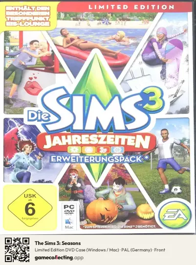 The Sims 3: Seasons Computer, Germany box front