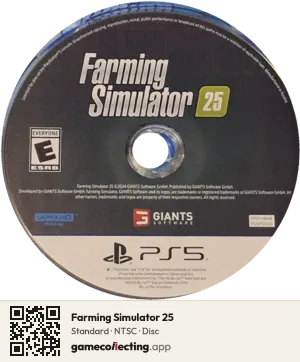 Farming Simulator 25 PlayStation 5, NTSC disc