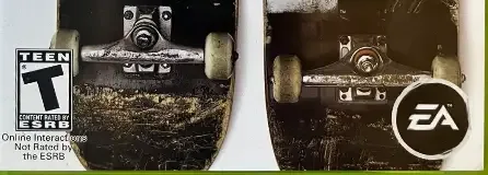 Skate 2, the ESRB box on its front