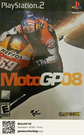 MotoGP 08 PlayStation 2, NTSC box front