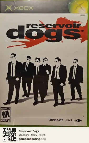 Reservoir Dogs Xbox, NTSC box front