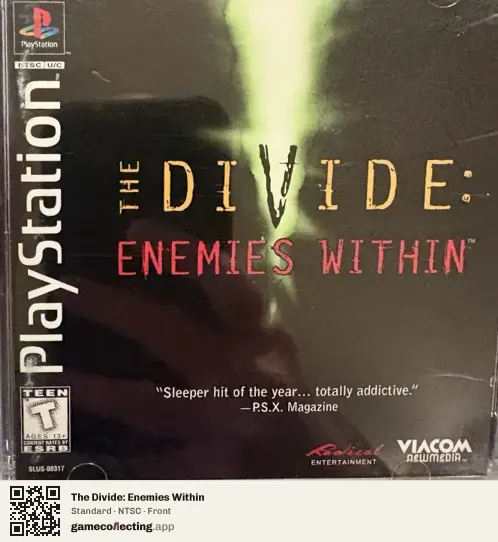 The Divide: Enemies Within PlayStation, NTSC box front