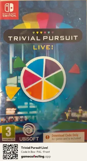 Trivial Pursuit Live! Nintendo Switch, PAL box front