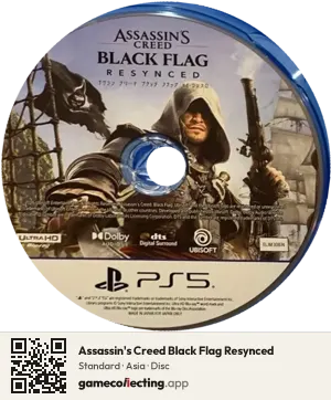 Assassin's Creed Black Flag Resynced PlayStation 5, Asia disc