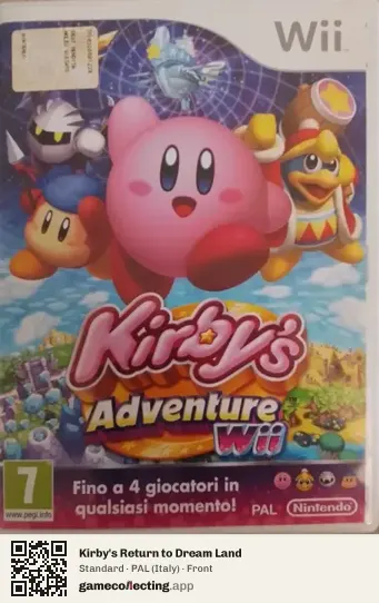 Kirby's Return to Dream Land Nintendo Wii, Italy box front