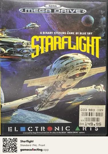 Starflight Sega Mega Drive / Genesis, PAL box front