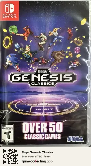 Sega Genesis Classics Nintendo Switch, NTSC box front