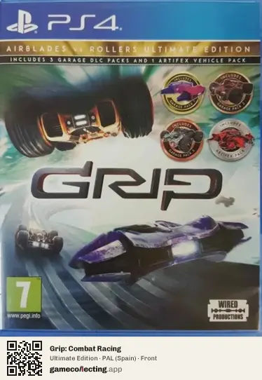 Grip: Combat Racing PlayStation 4, Spain box front