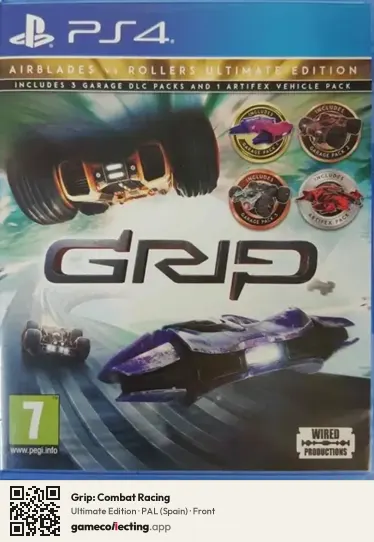 Grip: Combat Racing PlayStation 4, Spain box front